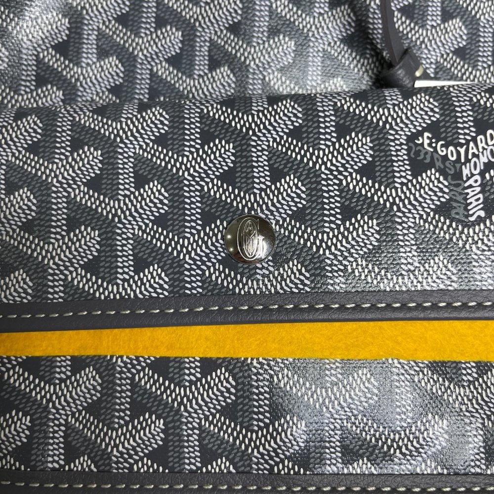 Brand New w/ Tags - Grey Goyard Saint Louis PM Reversible Tote - Picture 8 of 12
